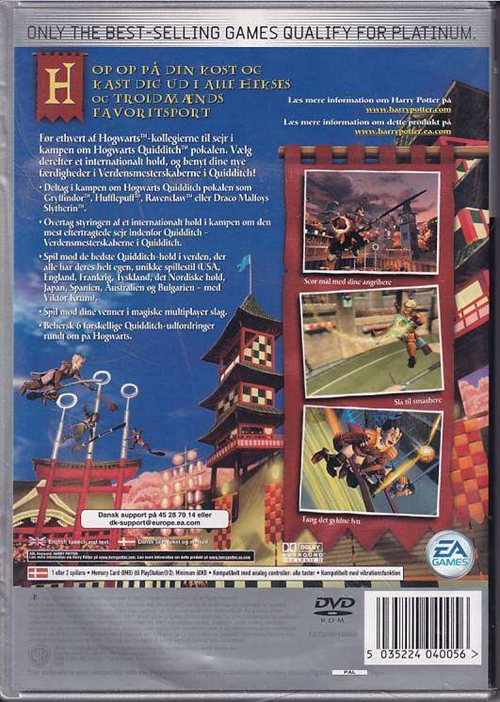 Harry Potter Quidditch Verdensmesterskaberne - Platinum - PS2 (B Grade) (Genbrug)